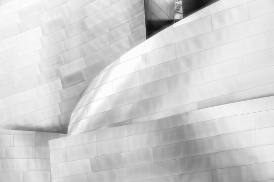 Abstract work of a building in a close-up manner with beautiful lines and colors from different perspectives, skyscrapers, architecture
