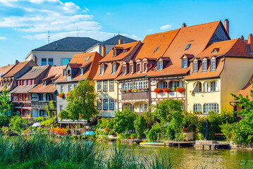 Little Venice district of German town Bamberg