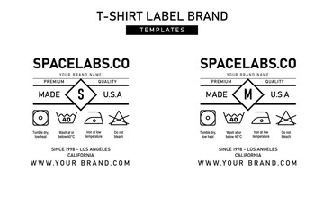 Clothing label tag graphic design