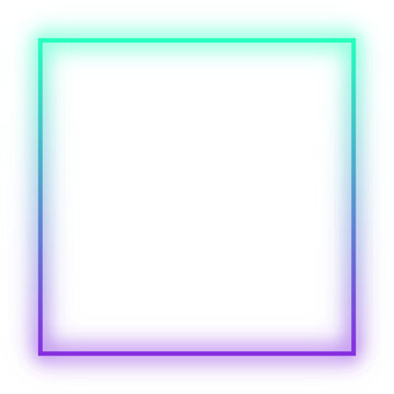 Basic shape Rectangle, triangle, circle Neon Futuristic sign frame colourful vector transparent file wallpaper

