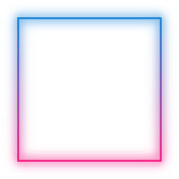 Basic shape Rectangle, triangle, circle Neon Futuristic sign frame colourful vector transparent file wallpaper

