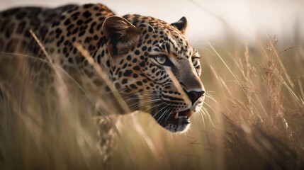 Leopard on the Hunt (Generative AI)