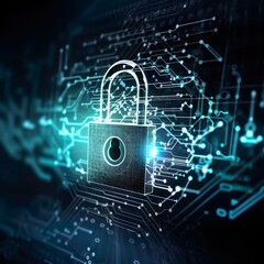 Fototapeta premium Cyberlock