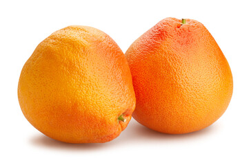 grapefruit path isolated on white