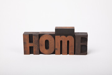 HOME - Letterpress Holzbuchstaben