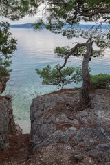 Am Strand bei Brela, Kroatien