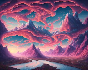 Surreal landscape concept