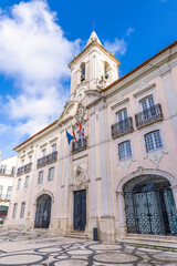 Fototapeta na wymiar The District Council Building in Aveiro.