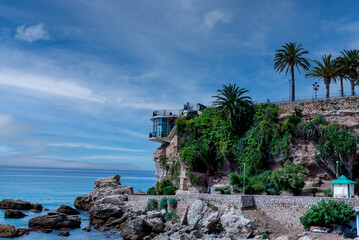 Nerja balcon de europa seitlicher Blick
