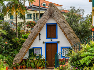 Fototapeta na wymiar Madeira-Santana-Traditional Santana house
