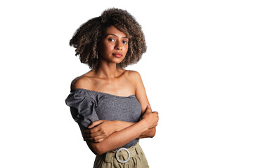 Brazilian black woman, posing for a photo, feminism, fight against racism and domestic violence....