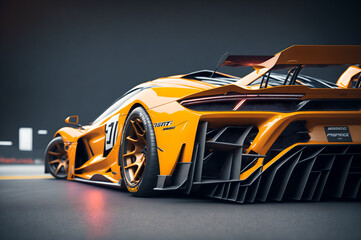 3d render of a racing car, generative ai