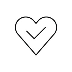 love icon. outline icon