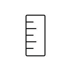 height meter icon. outline icon