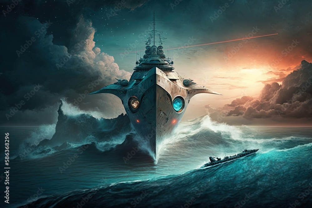 Poster boating across the vast seas of cyberspace generative ai