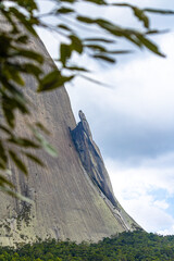 Pedra Azul in Domingos Martins, state of Espirito Santo, Brazil. The stone got its name from its...