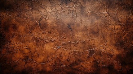brown leather grunge texture background, generative ai