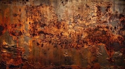 metal old grunge copper bronze rusty texture, gold background effect, generative ai