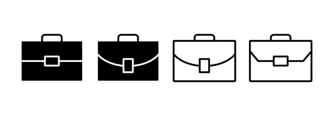 Briefcase icon vector for web and mobile app. suitcase sign and symbol. luggage symbol.