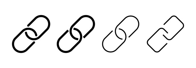 Link icon vector for web and mobile app. Hyperlink chain sign and symbol