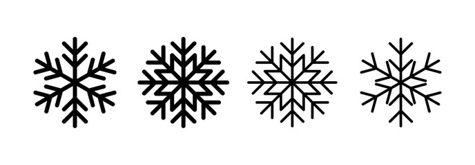 Snow icon vector for web and mobile app. snowflake sign and symbol