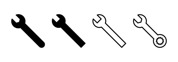 Wrench icon vector for web and mobile app. repair icon. tools sign and symbol
