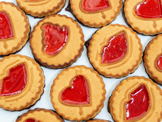 Cookies with marmalade homemade