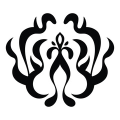 Art style tattoo tribal element