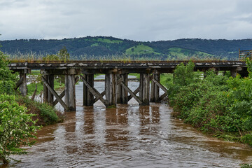 Stringy Bark Creek, Victoria In Massive Flood, Across Pasture and Farmland