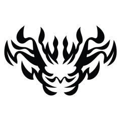 Insect tribal sign for decorative tattoo element