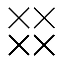 Close icon vector illustration. Delete sign and symbol. cross sign