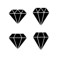 Fototapeta na wymiar Diamond icon vector illustration. diamond gems sign and symbol