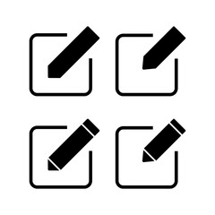 Edit icon vector illustration. edit document sign and symbol. edit text icon. pencil. sign up