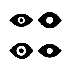 Eye icon vector illustration. Eye sign and symbol. Look and Vision icon.