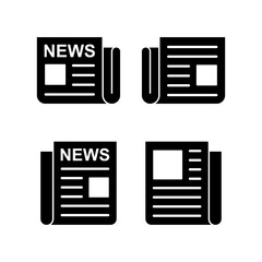 Newspaper icon vector illustration. news paper sign and symbolign