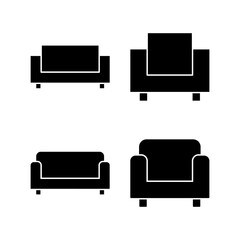 Sofa icon vector illustration. sofa sign and symbol. furniture icon