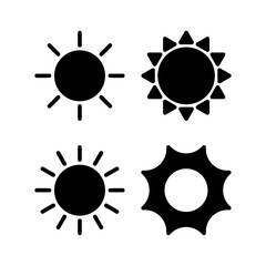 Sun icon vector illustration. Brightness sign and symbol.