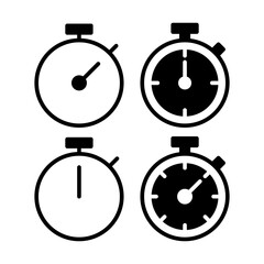 stopwatch icon vector illustration. Timer sign and symbol. Countdown icon. Period of time