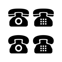 Telephone icon vector illustration. phone sign and symbol