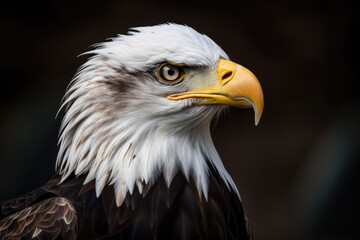 Obraz premium american bald eagle- made with generative ai