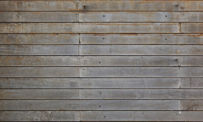 Texture formed by the composition of a panel of old and discolored wooden planks