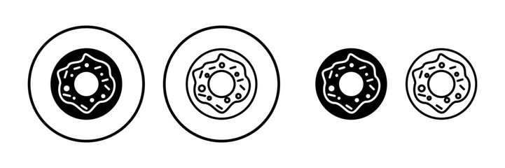 Obraz premium Donut icon vector. doughnut icon. donut logo