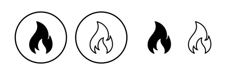 Fire icon vector. fire flame icon