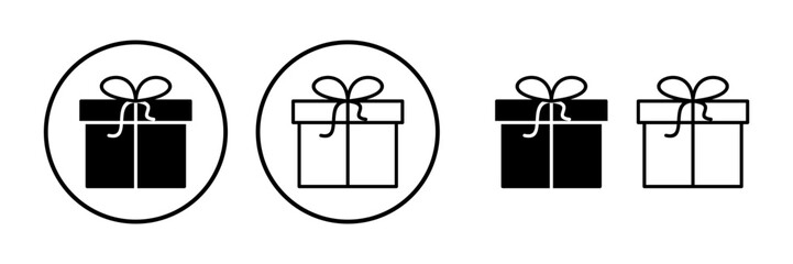Gift icon vector. gift box icon. birthday gift