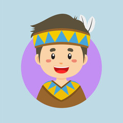 Avatar of a Native American Character