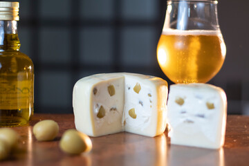 Queijo e bebidas estúdio 