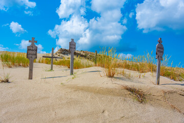 Nagliai dune at Curonian spit in Lithuania