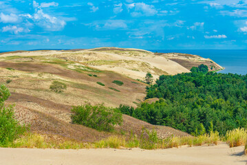 Nagliai dune at Curonian spit in Lithuania © dudlajzov