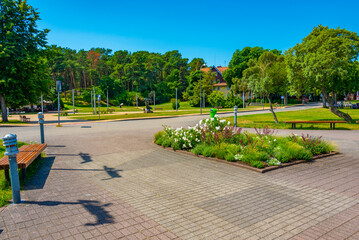 Seaside promenade at Nida in Lithuania