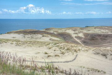 Parnidis dune at Curonian spit in Lithuania